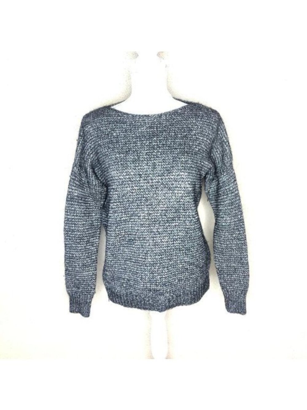 Theory Gray Pullover Emogen B Frost Marl Wool